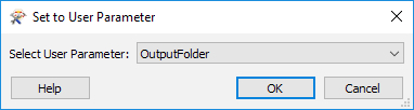 Setting the OutputFolder parameter